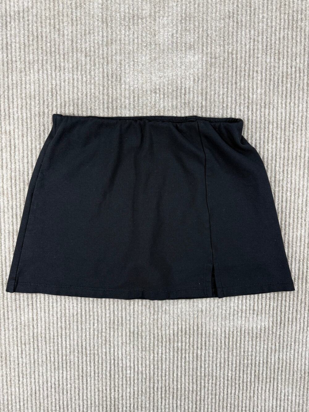 American Eagle Black Mini Skort Side Slit XS